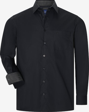 BABISTA Regular fit Button Up Shirt 'Jornan' in Black: front