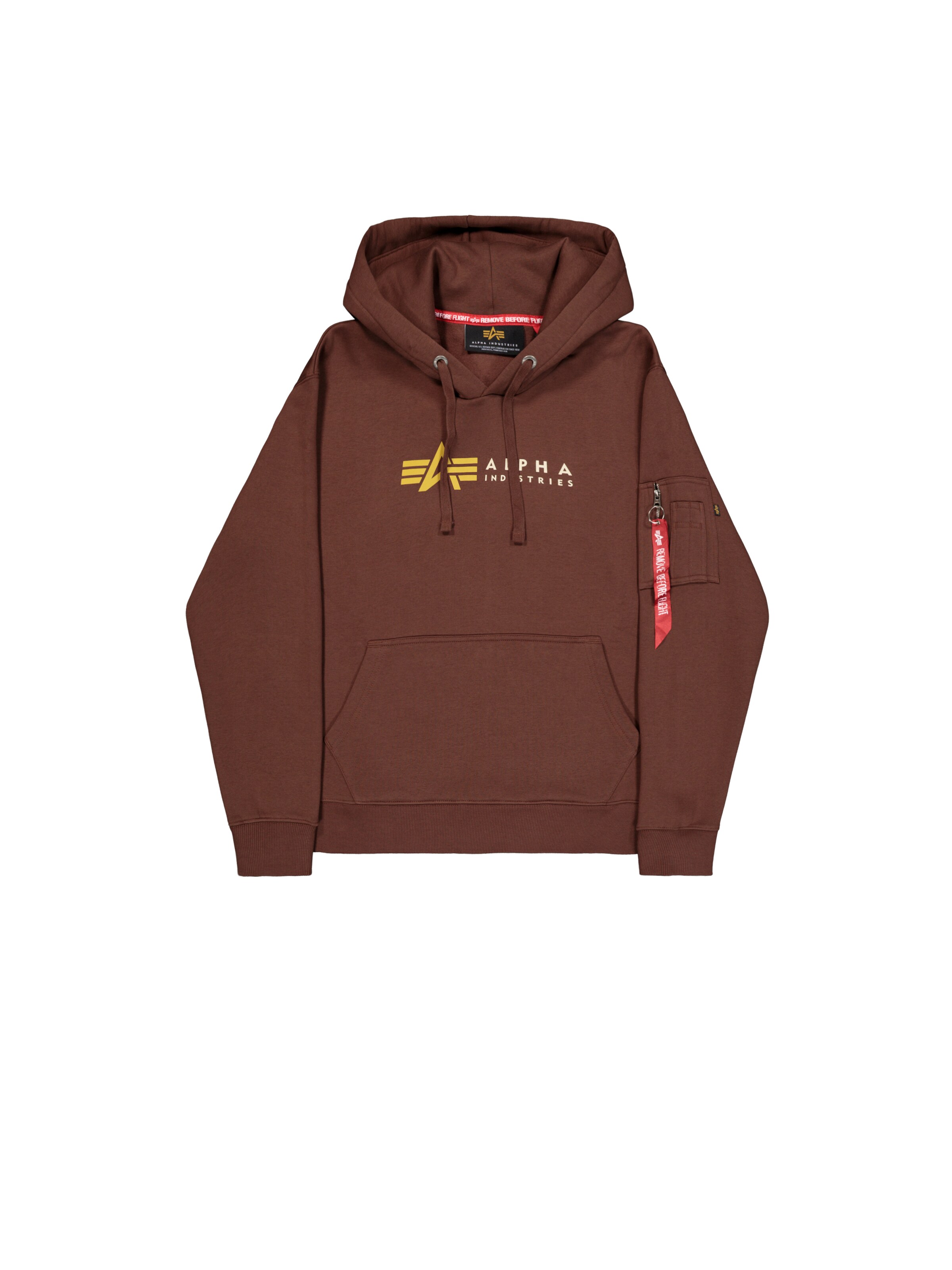 ALPHA INDUSTRIES Sweatshirt in Braun: Vorderseite