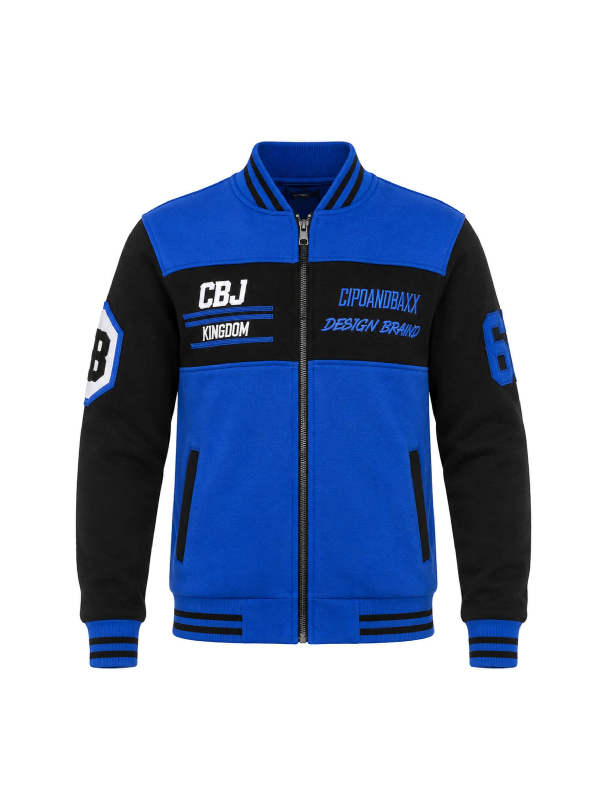 CIPO & BAXX Sweatjacke in Blau: Vorderseite