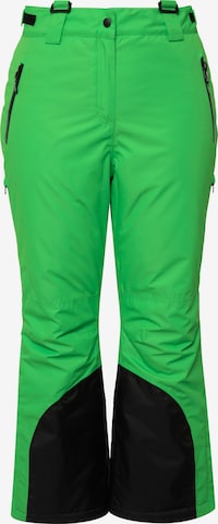 Regular Pantalon fonctionnel Ulla Popken en vert : devant