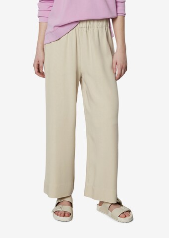 Marc O'Polo DENIM Wide Leg Hose in Beige: predná strana