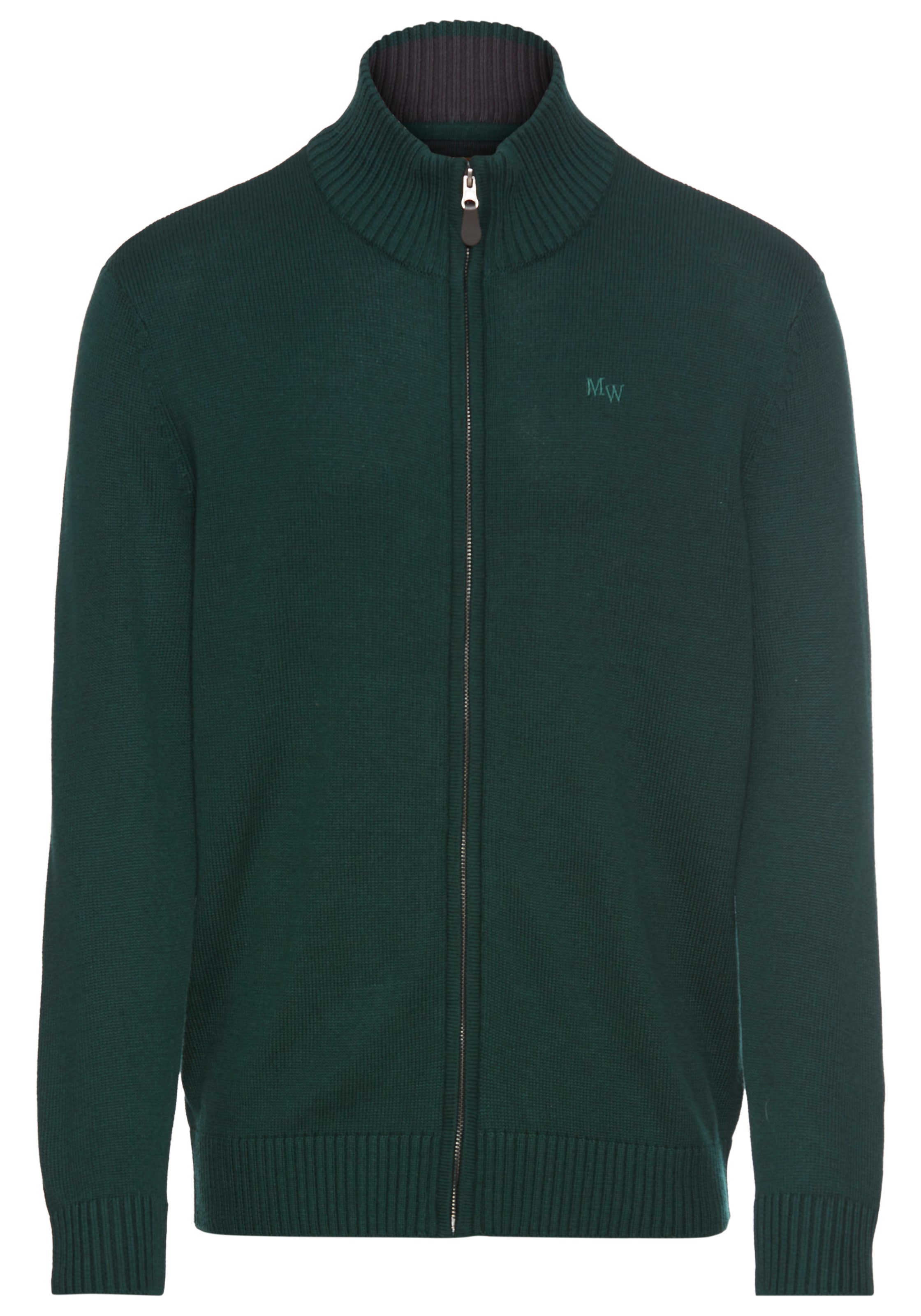 Man's World Strickjacke in Grün: Vorderseite