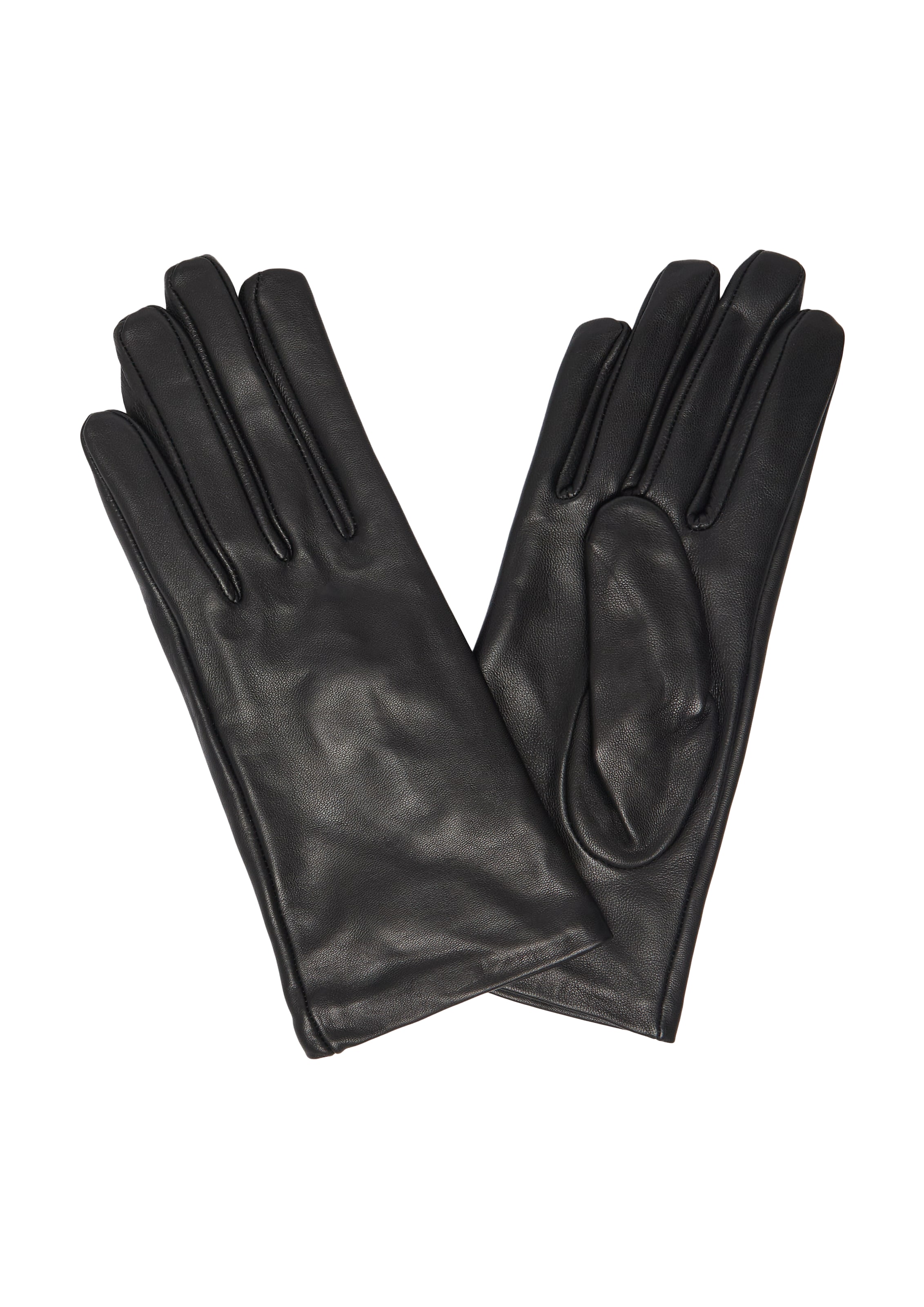 Gants COMMA en noir : devant