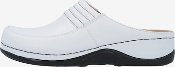 BERKEMANN Clogs 'Victoria' in Wit: voorkant