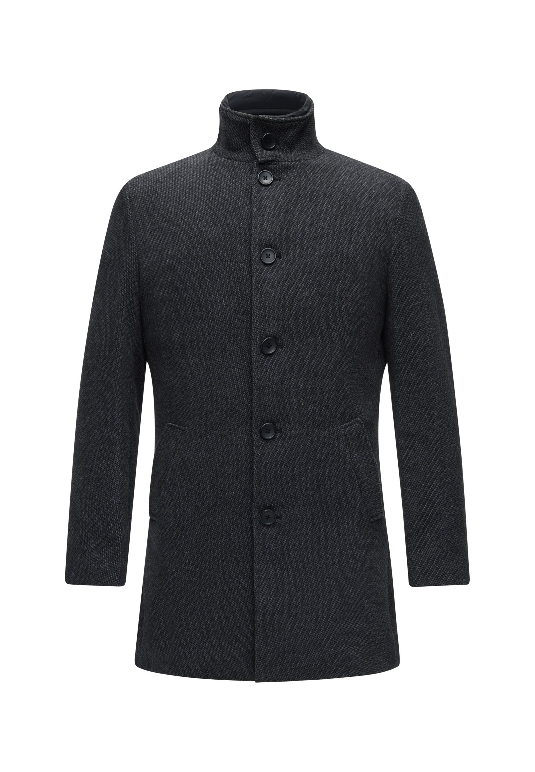 Bruun & Stengade Between-Seasons Coat 'Ontario' in Grey: front