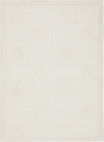 ALVI Baby Blanket in White: front