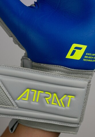 REUSCH Athletic Gloves 'Attrakt Freegel Silver Finger Support' in Grey