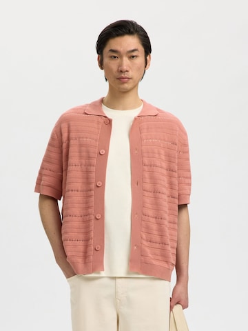 SELECTED Knit cardigan in Pink: front