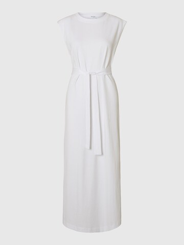 Robe SELECTED FEMME en blanc : devant