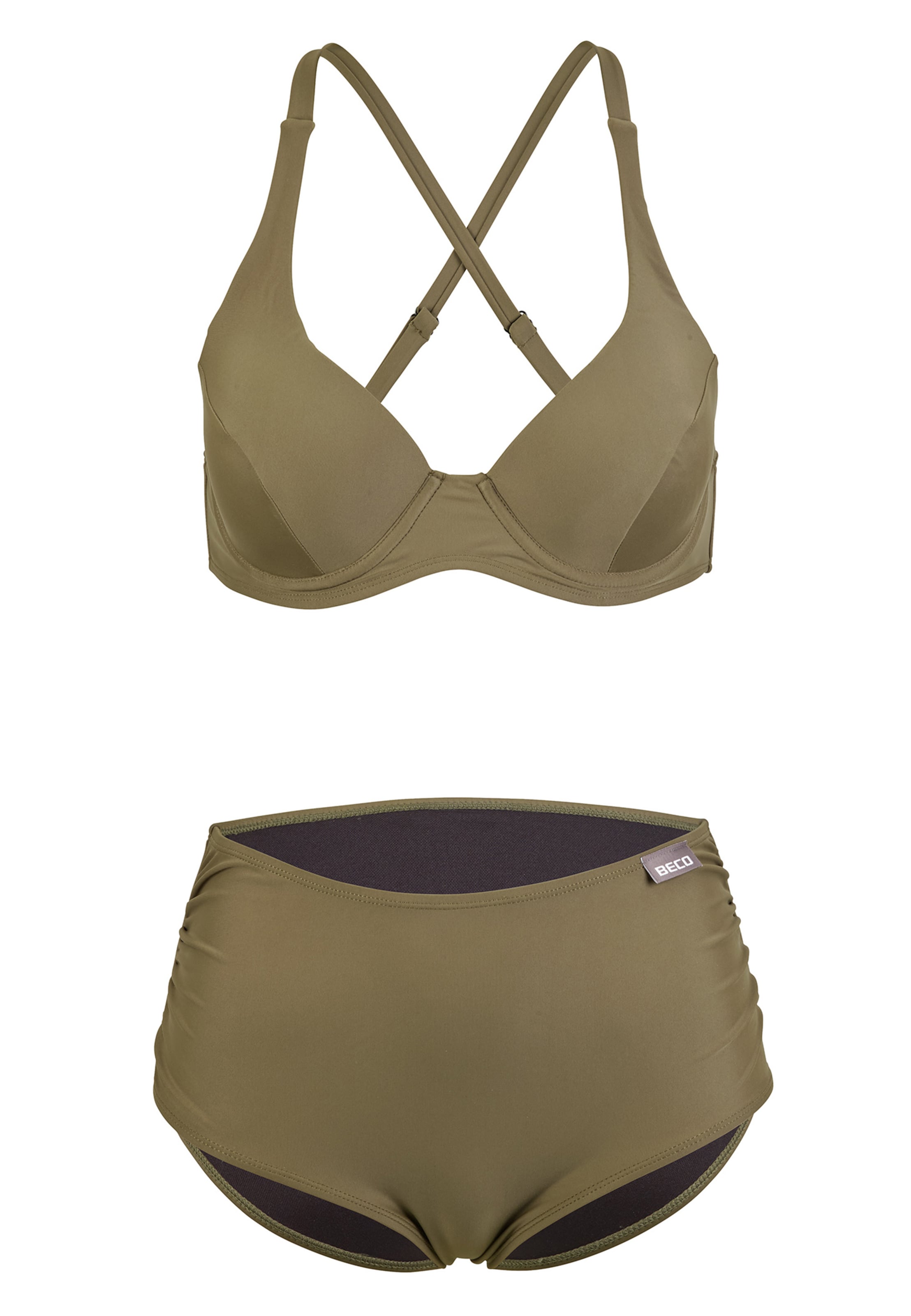 Bikini 'Colour Block' BECO the world of aquasports en vert : devant