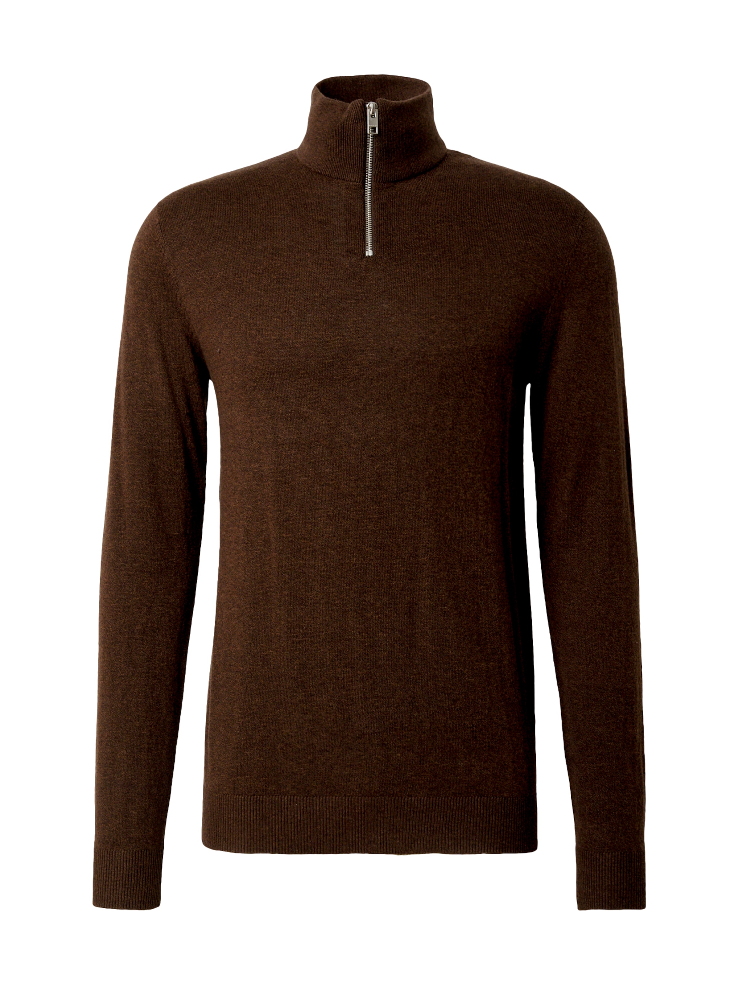 JACK & JONES Pullover 'JJEEmil' in Braun: Vorderseite