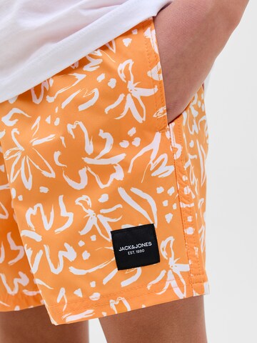 Jack & Jones Junior Kratke kopalne hlače 'JPSTMAUI' | oranžna barva