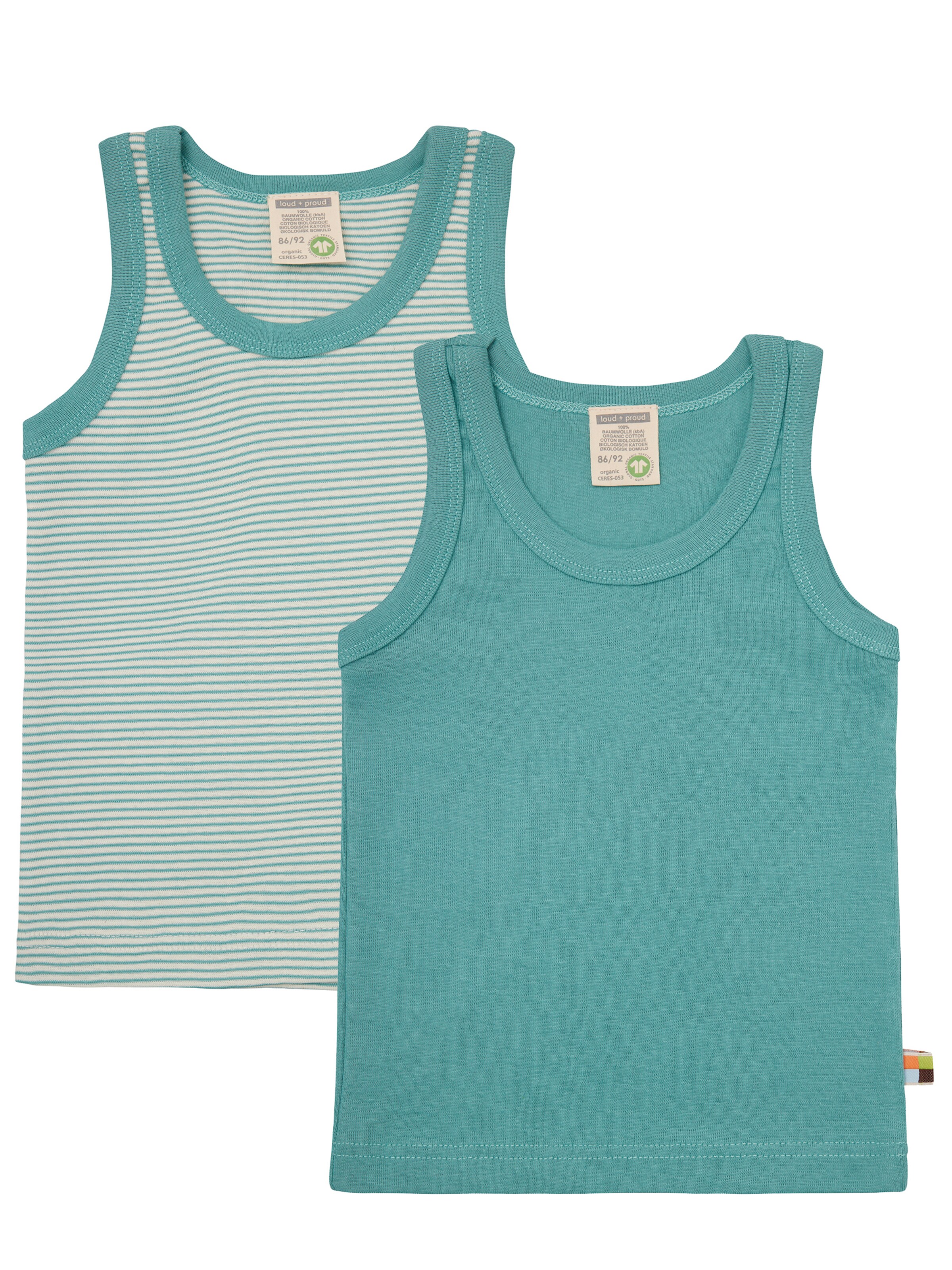 loud + proud Undershirt in Green: front