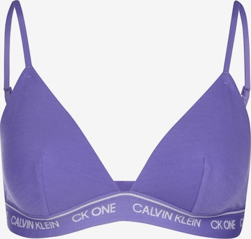 Calvin Klein Underwear Podprsenka 'Unlined' – fialová: přední strana