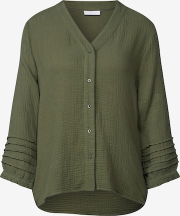 Street One Studio Blouse in Green: front