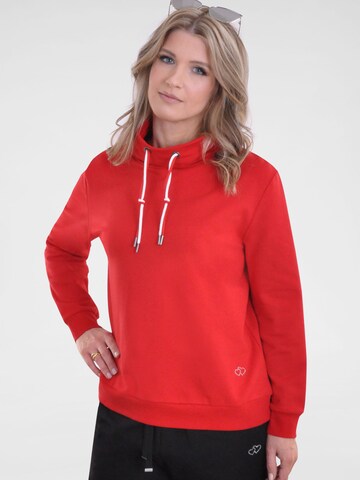 Navigazione Sweatshirt in Rood: voorkant