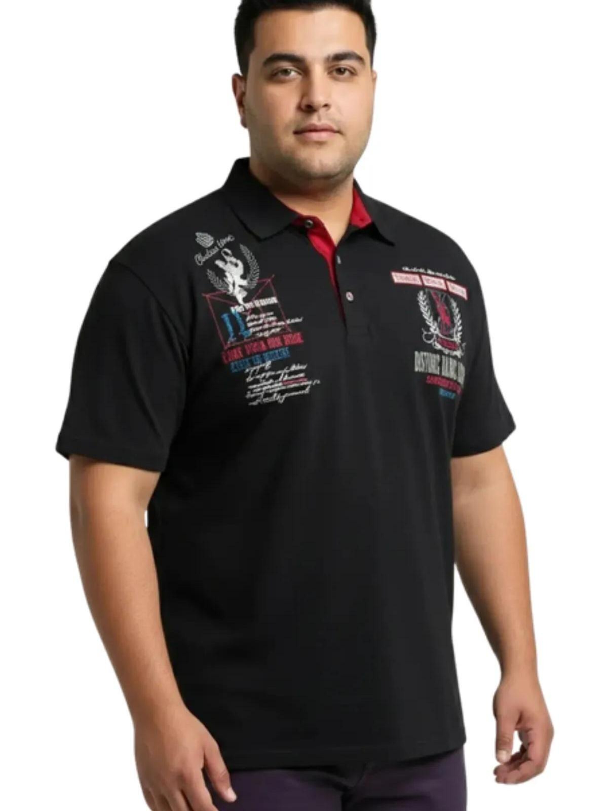 Lavecchia T-shirt 'LV-2038 Übergrößen' i svart: framsida