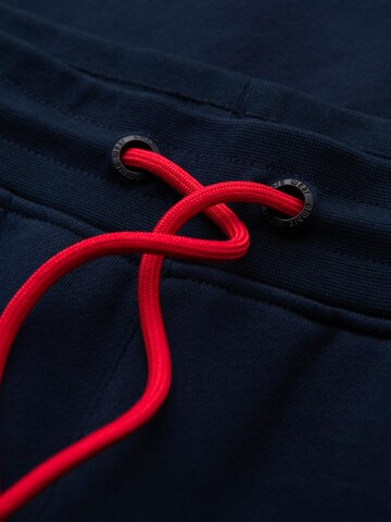 Regular Pantalon Ombre en bleu