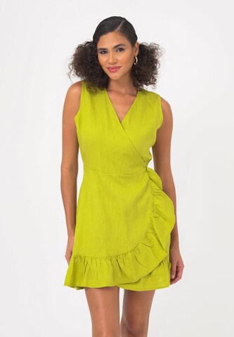FRESHLIONS Sommerkleid 'Mailinda' in Grün: Vorderseite