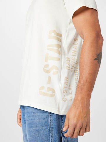 G-Star RAW Shirt 'Stencil' in Wit