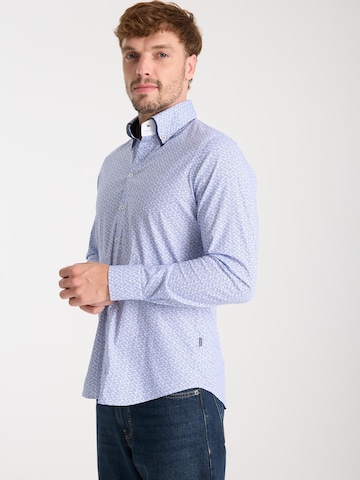 7Camicie - Ajuste estrecho Camisa de negocios 'Marco Polo' en blanco