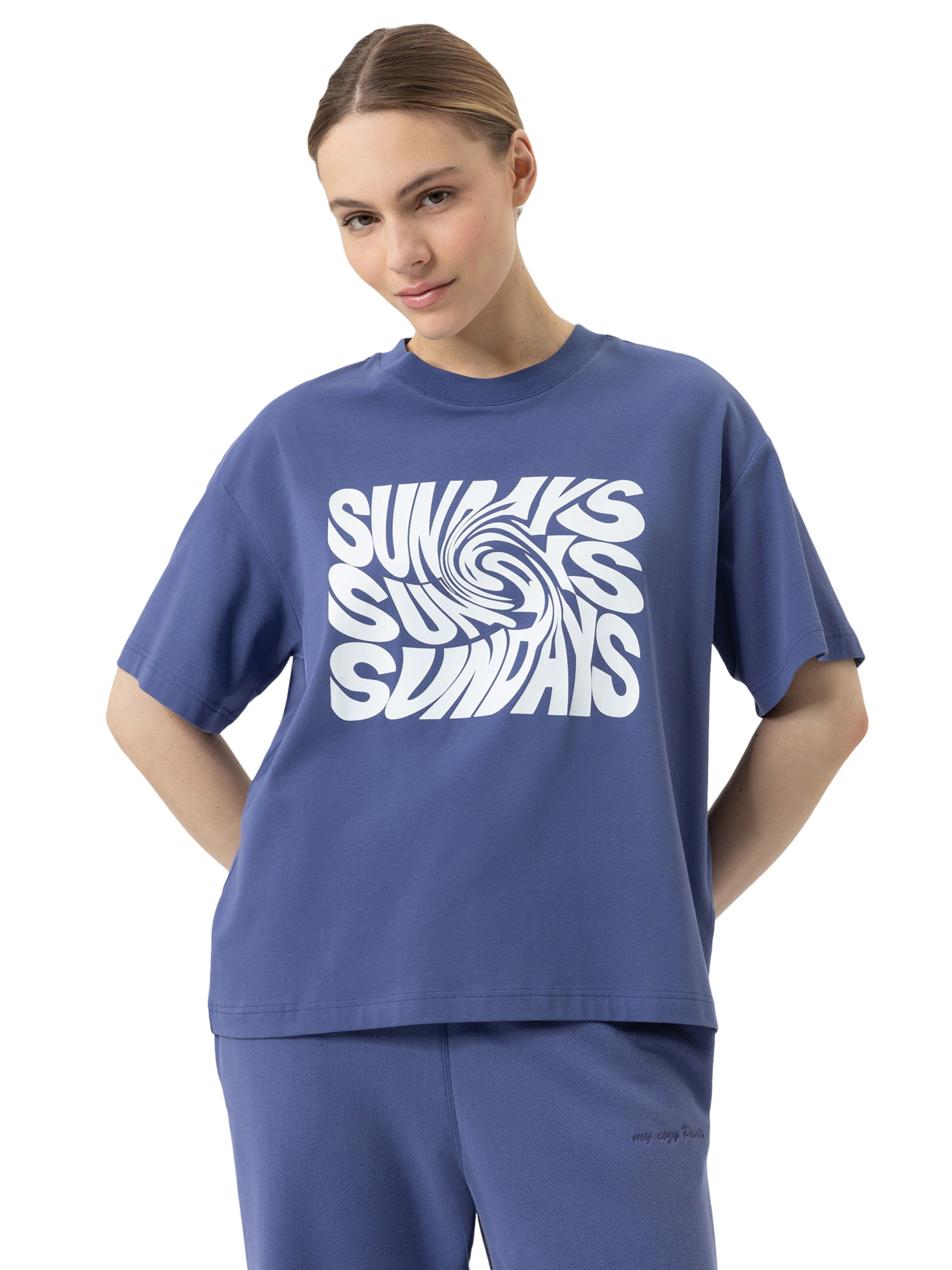 Mey Shirt 'Solid Love' in Blue: front