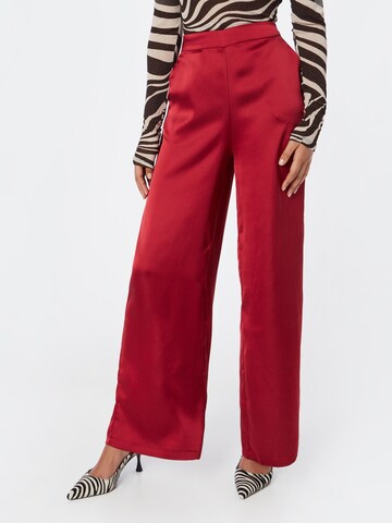 OBJECT Zvonové kalhoty Kalhoty – červená: přední strana