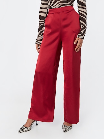 Wide leg Pantaloni di OBJECT in rosso: frontale