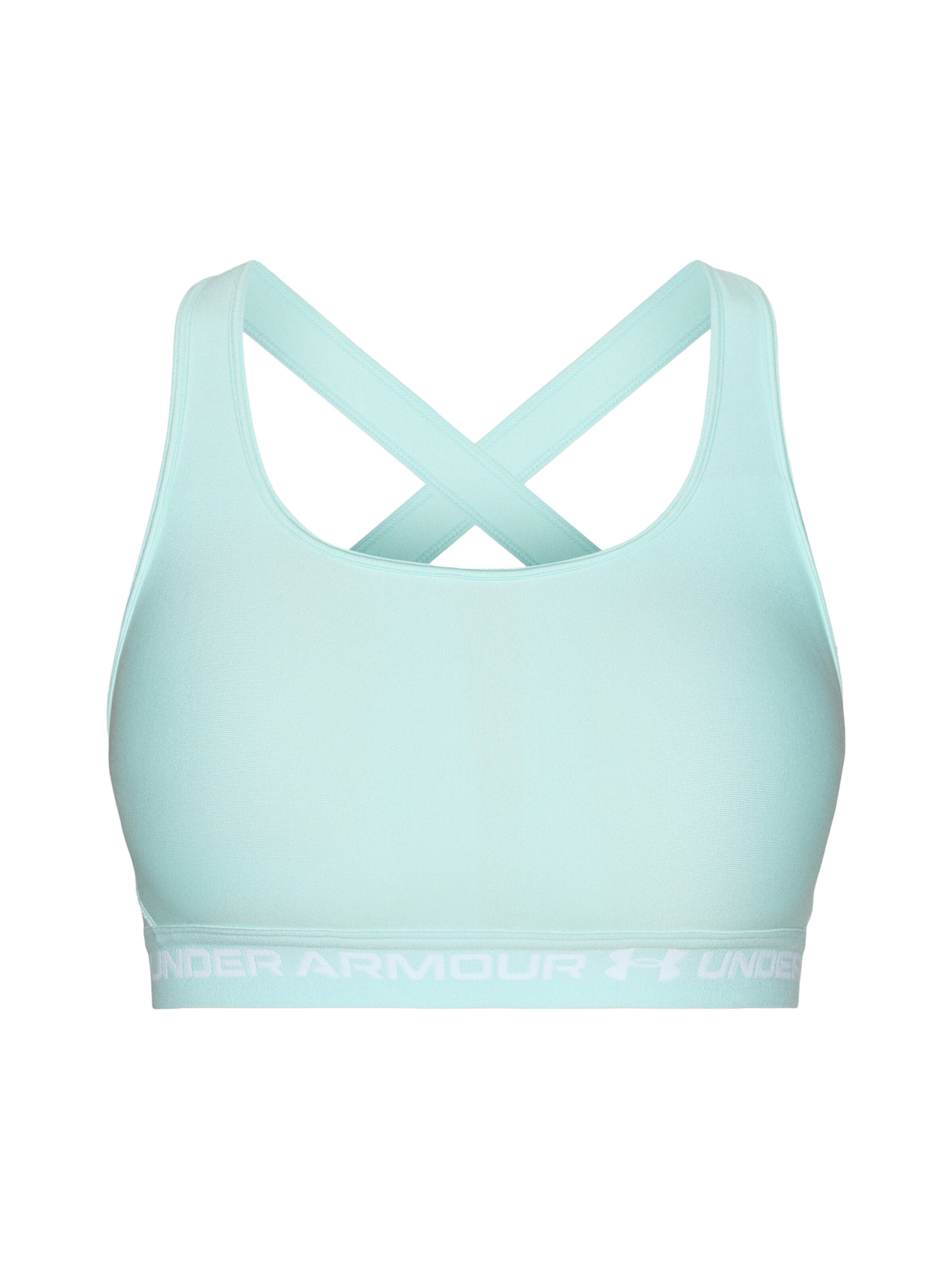 UNDER ARMOUR Спортивный бюстгальтер в Зеленый: спереди