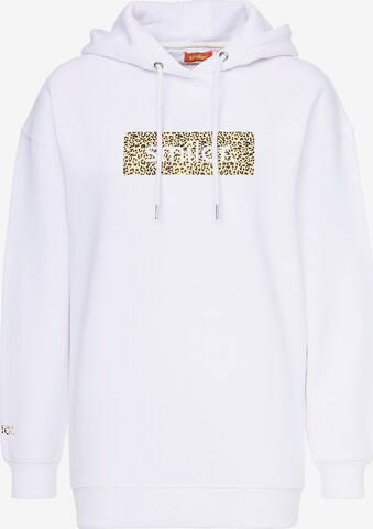 smiler. Sweatshirt 'Sunny' in White: front