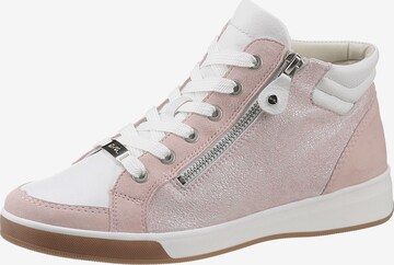 ARA High-Top Sneakers 'Rom' in Pink: front