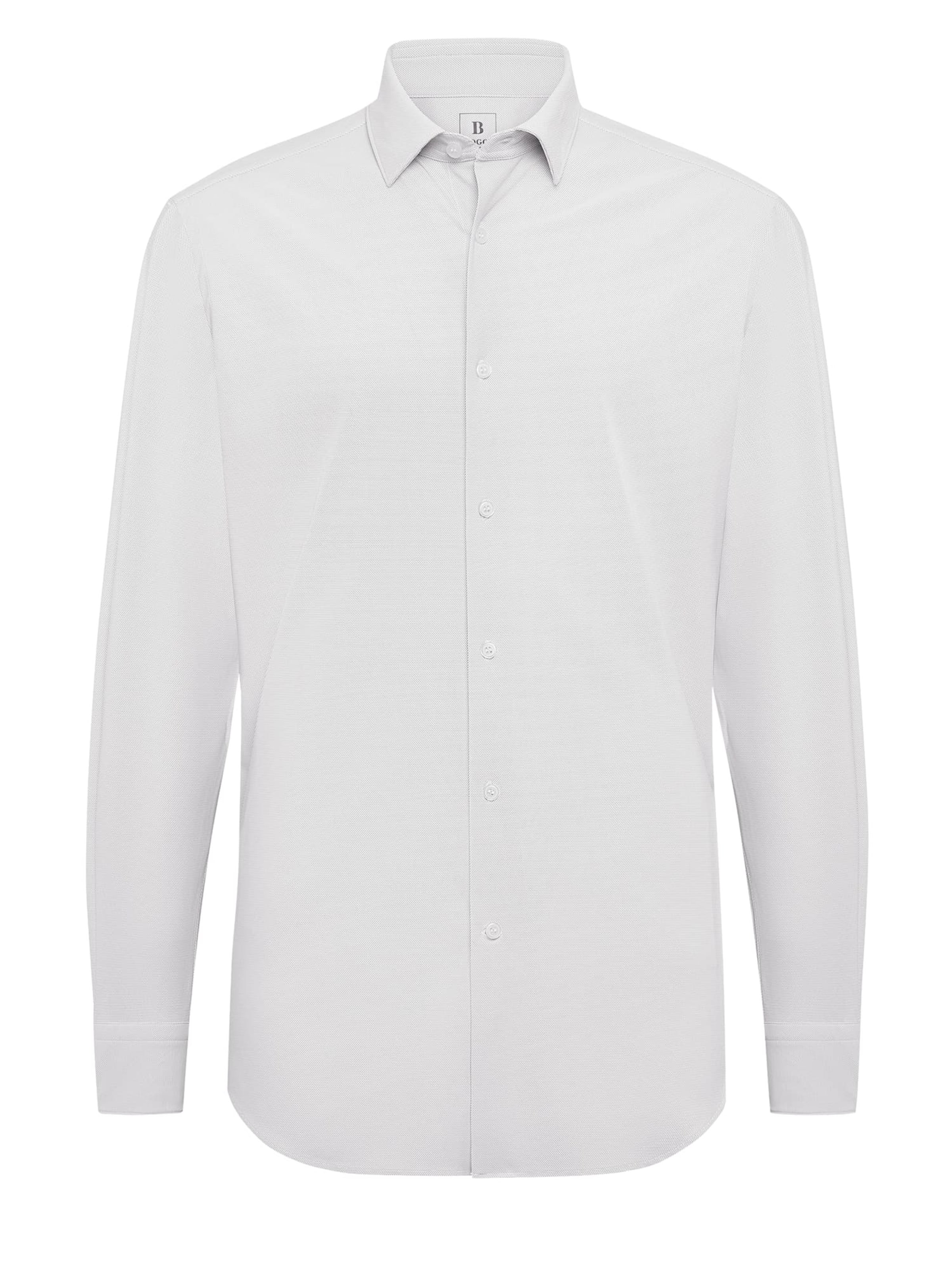 Boggi Milano Úzky strih Košeľa 'B Tech' - Biela: predná strana