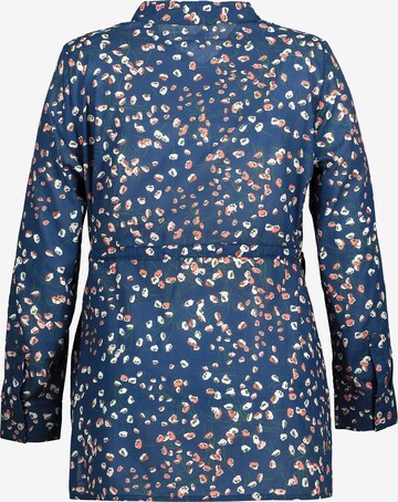 Ulla Popken Bluse (GOTS) in Blau