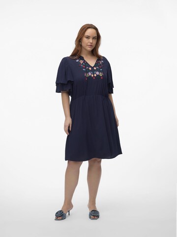 Vero Moda Curve Shirt dress 'Sina' in Blue: front