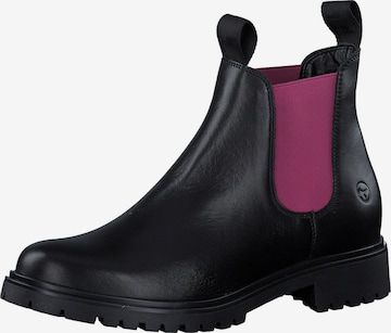 TAMARIS - Botas Chelsea en negro: frente