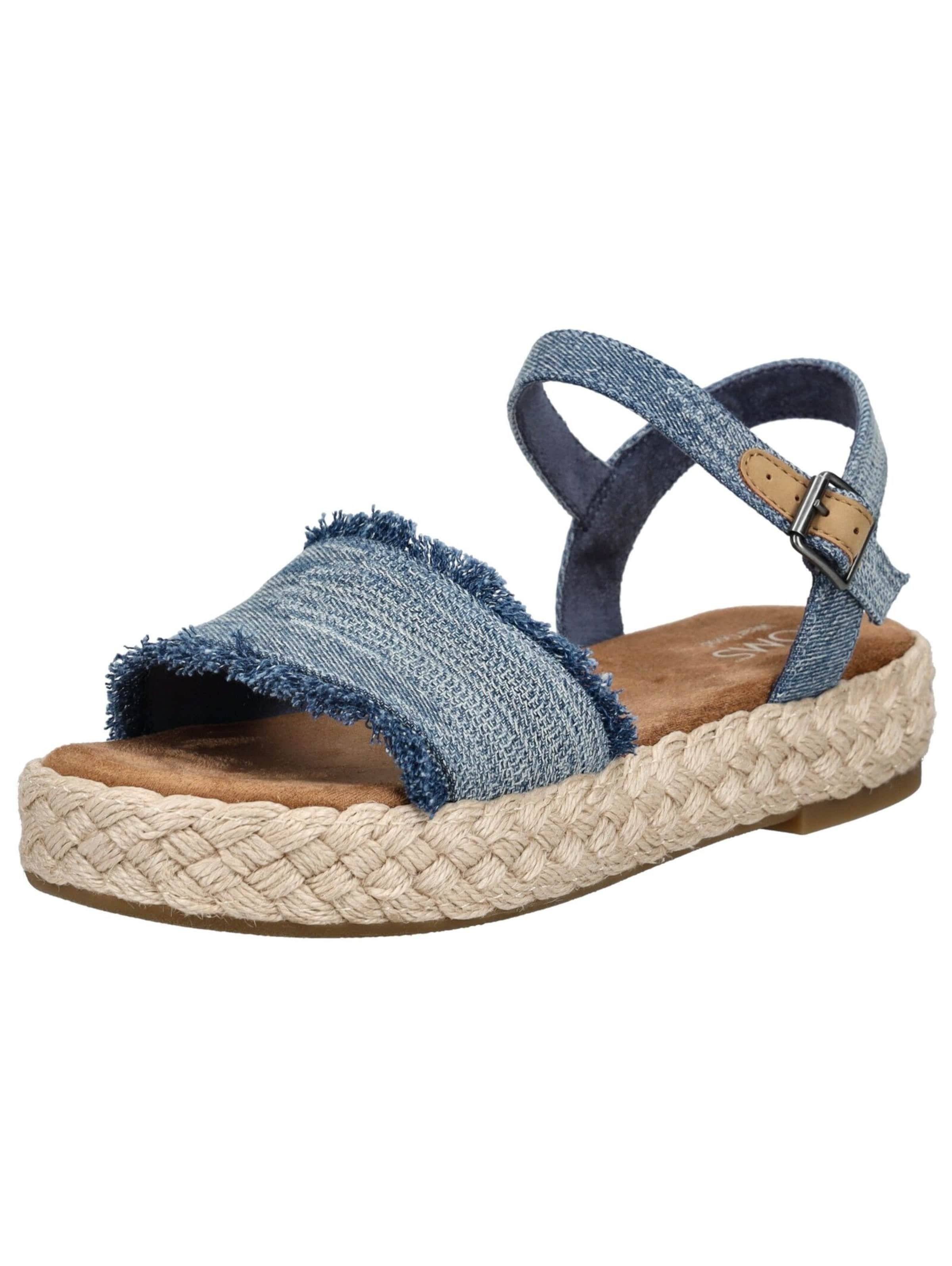 Sandalo con cinturino di TOMS in blu: frontale