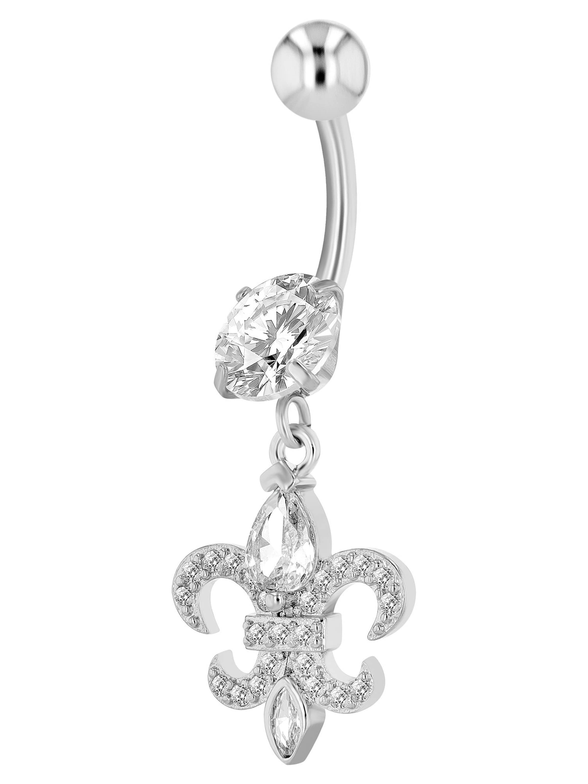 Akzent Piercings 'Lapras, silberfarbig, hautverträglich' in Silver