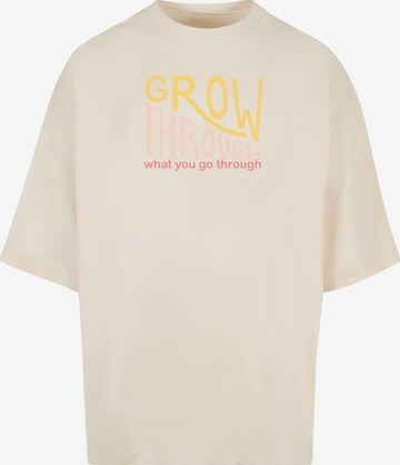 Maglietta 'Spring - Grow Through 2' di Merchcode in bianco: frontale