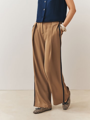 Next Wide Leg Hose in Braun: Vorderseite