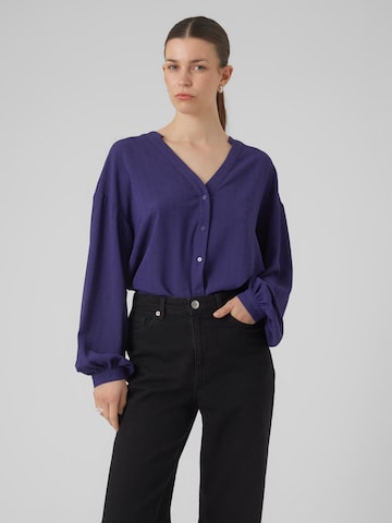 VERO MODA Bluse 'EYE' in Blau: predná strana