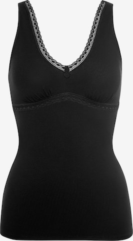 Lisca Unterhemd 'Ines' in Schwarz: Vorderseite