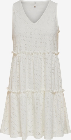 ONLY - Vestido de verano 'Lina' en blanco: frente