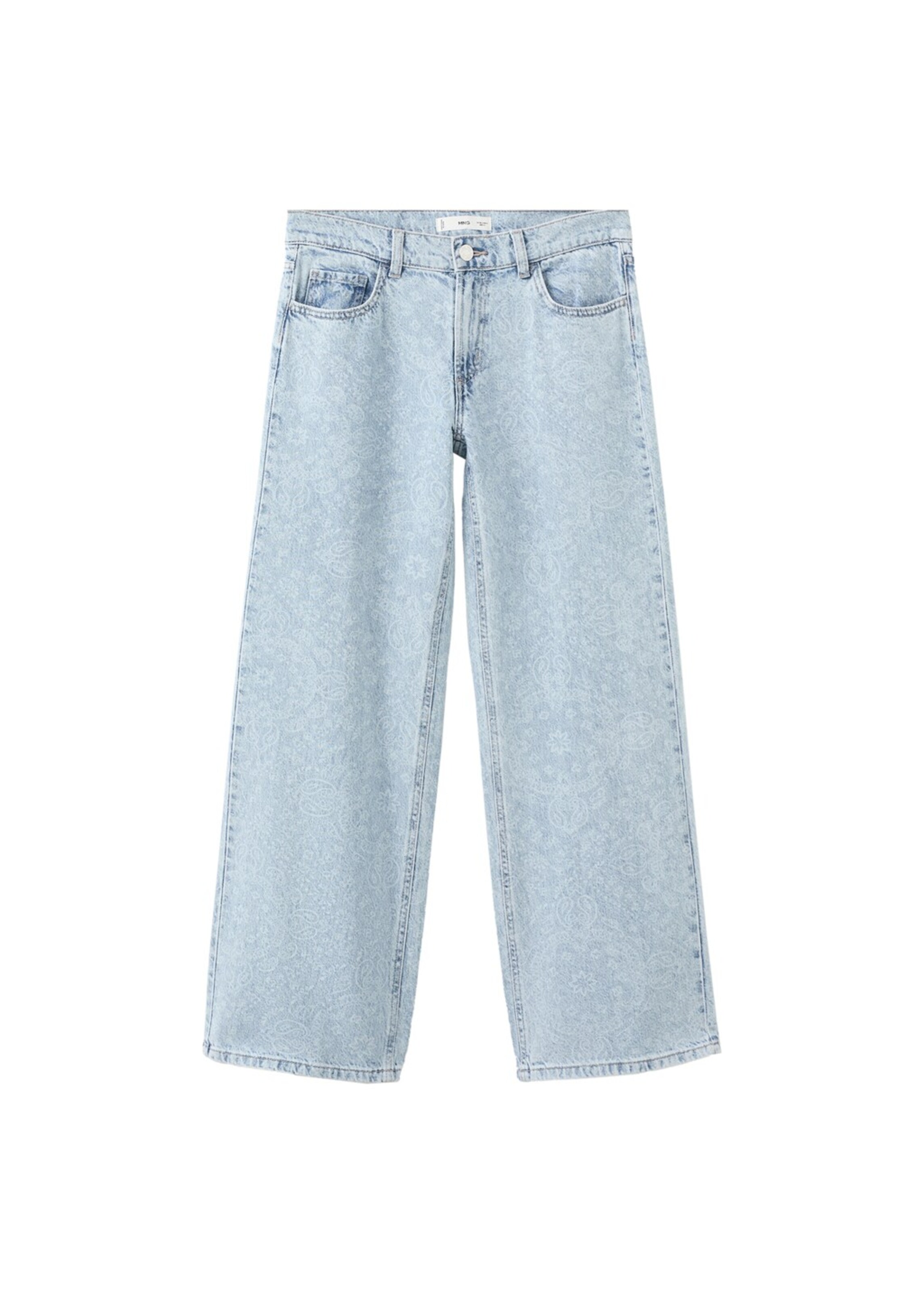 MANGO TEEN Wide leg Jeans in Blue: front