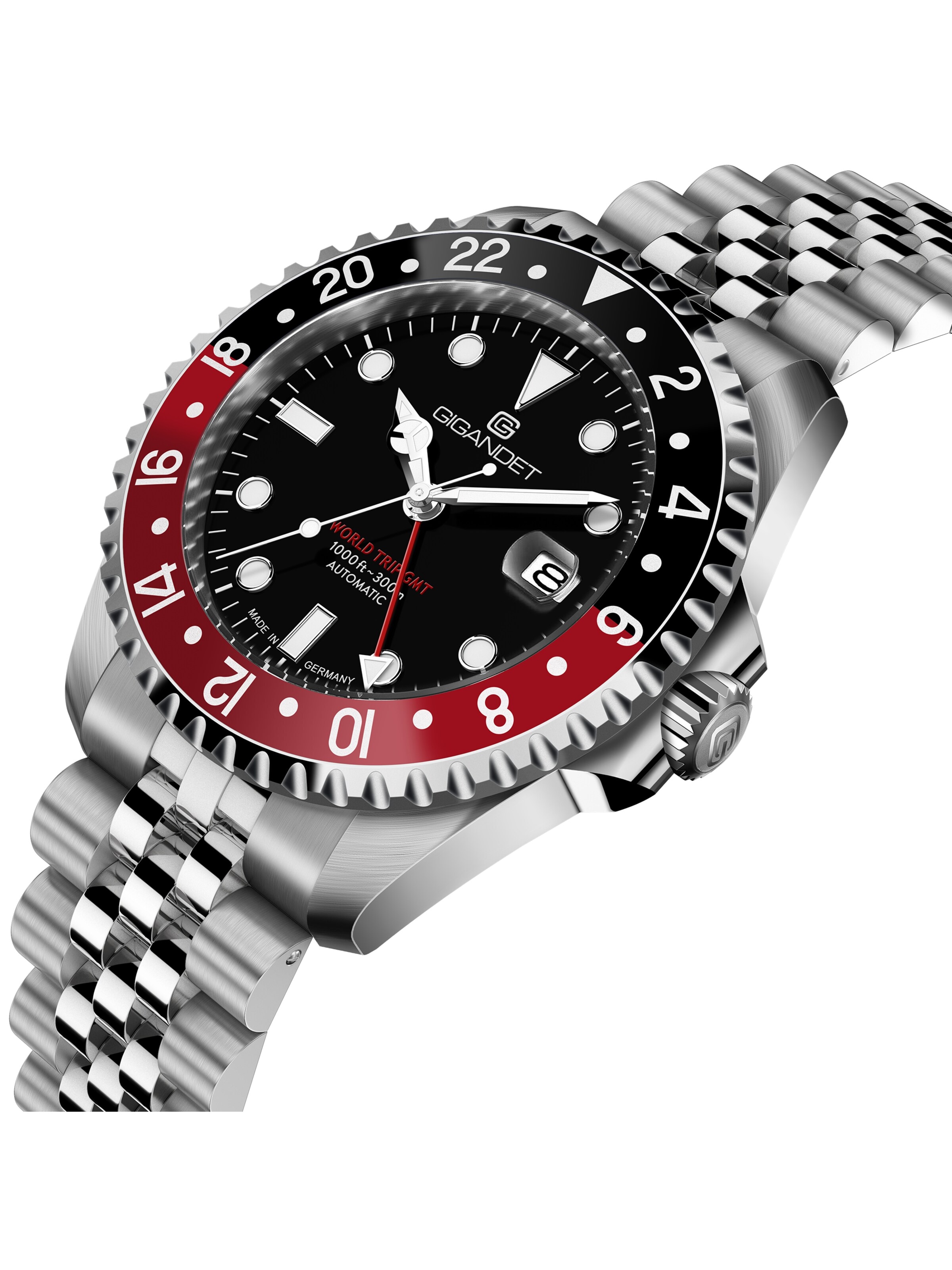 Gigandet - Relógios analógicos 'WORLD TRIP GMT' em preto