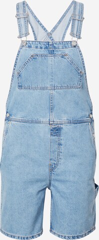 WEEKDAY Regular Tuinbroek jeans in Blauw: voorkant