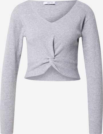 ABOUT YOU - Pullover 'Leah' em cinzento: frente