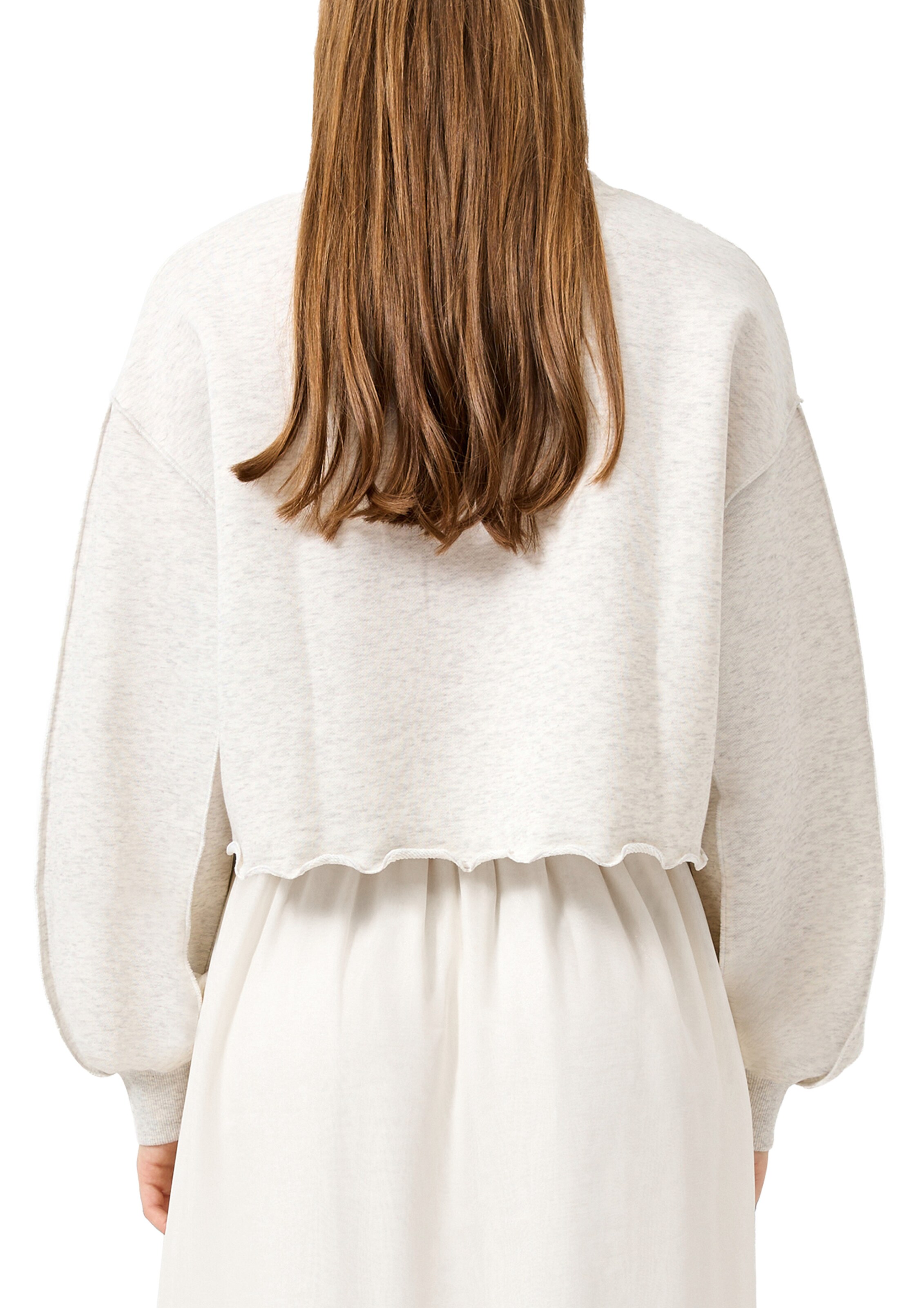 Sweat-shirt QS en beige