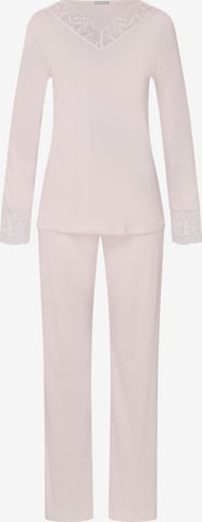 Hanro Pyjama ' Elia ' in Roze: voorkant