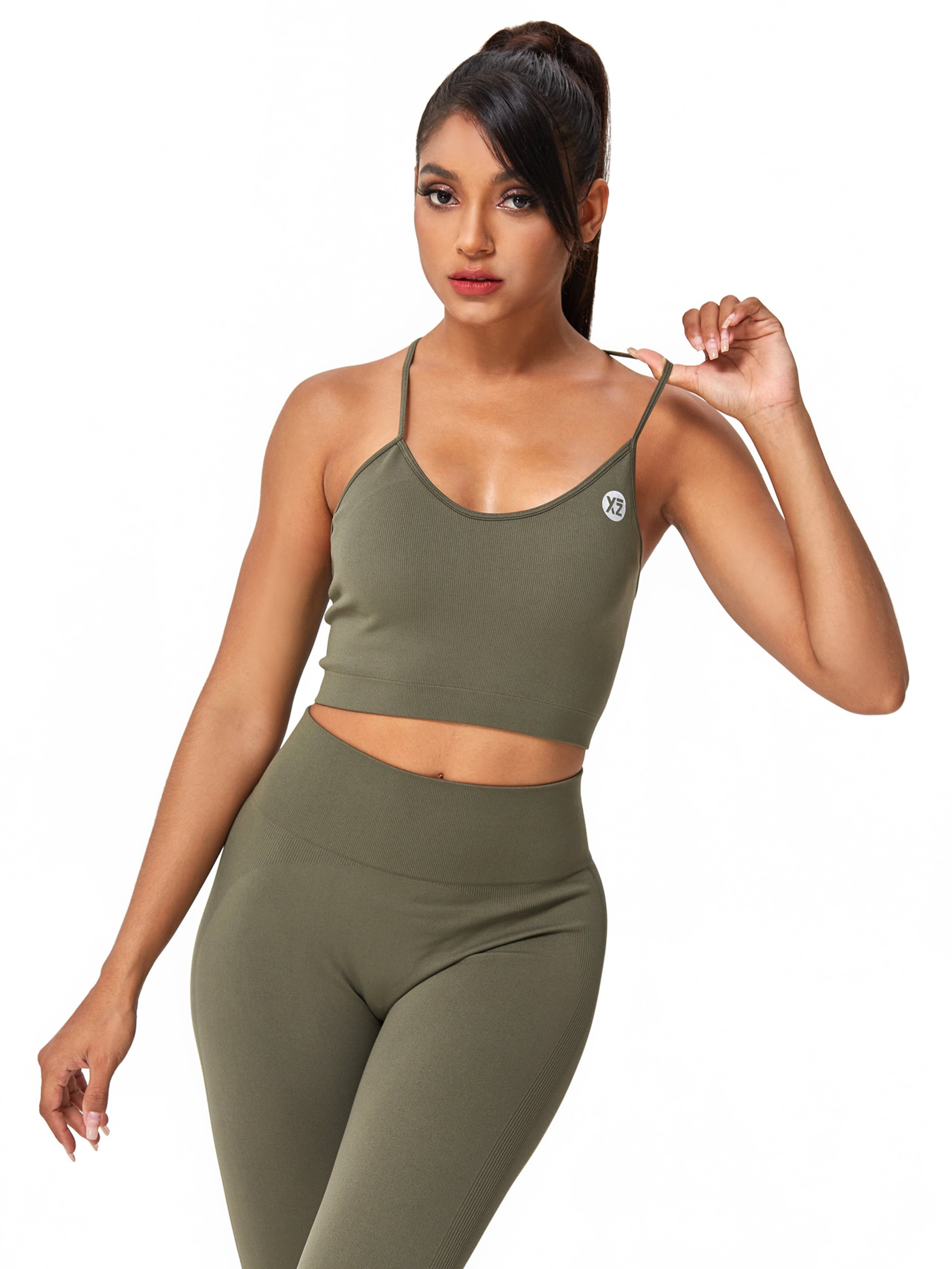 Bustino Reggiseno sportivo 'Charm' di YEAZ in verde