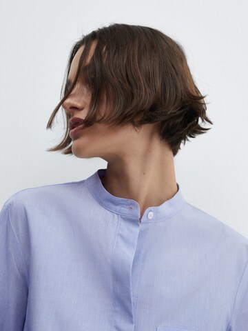 MANGO Bluse 'LUCAS' in Blau